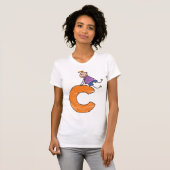 Orange Letter C T-Shirt (Vorne ganz)