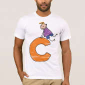Orange Letter C T-Shirt (Vorderseite)