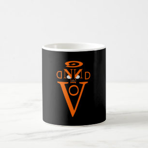 Orange Letter Face Tasse