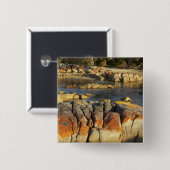 Orange Lichen on Rocks, Binalong Bay, Bay of Button (Vorne & Hinten)