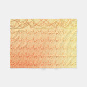 Orange Lichter Fleecedecke (Vorderseite (Horizontal))