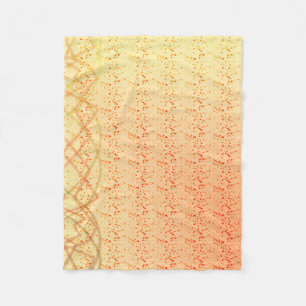 Orange Lichter Fleecedecke