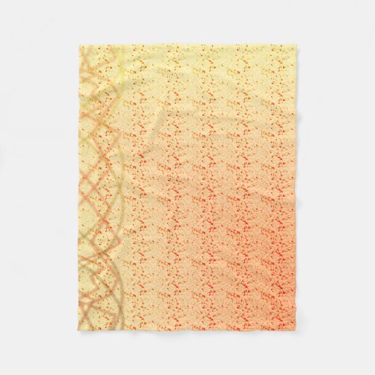 Orange Lichter Fleecedecke (Vorderseite)