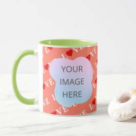 Orange LIEBE Heart Tasse