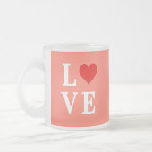 Orange LIEBE Modernes Design Mattglastasse (Links)