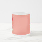 Orange LIEBE Modernes Design Mattglastasse (Mittel)