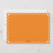 Orange Liebe Peace Joy Papel picado Weihnachten (Rückseite)