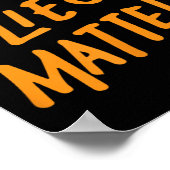 Orange Lies Funny Anti-Trump-Geschenk des politisc Poster (Ecke)