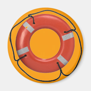 ORANGE LIFE RING MAGNET