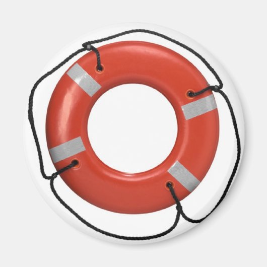 ORANGE LIFE RING MAGNET (Vorne)