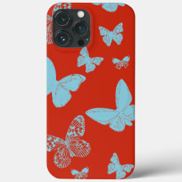 Orange Light Blue Monarch Schmetterlinge Case-Mate iPhone Hülle