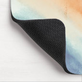 Orange Lila Abstrakte Farbe Mousepad (Ecke)