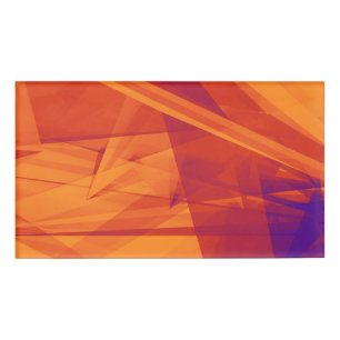 Orange lila abstrakter Hintergrund für Entwurf Namenschild