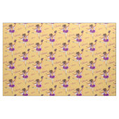 Orange Lila Ballerina Stoff (Fat Quarter (45,7 x 55,9 cm))