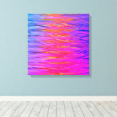 Orange Lila Blue Abstrakt Painting Leinwanddruck (Insitu (Holzboden))