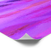 Orange Lila Blue Abstrakt Painting Poster (Ecke)