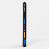 Orange Lila Blue Retro Geometric | Moderner Platz Case-Mate iPhone Hülle (Hinten/Rechts)