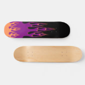 Orange Lila Burn Skateboard (Horizontal)