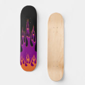 Orange Lila Burn Skateboard (Vorderseite)