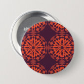 Orange lila coole, einzigartige, trendige Blume ab Button (Vorne & Hinten)
