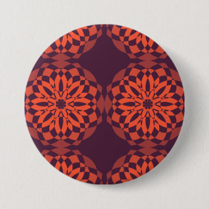 Orange lila coole, einzigartige, trendige Blume ab Button