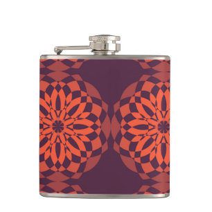 Orange lila coole, einzigartige, trendige Blume ab Flachmann