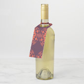 Orange lila coole, einzigartige, trendige Blume ab Flaschenanhänger (Angewinkelt)