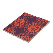 Orange lila coole, einzigartige, trendige Blume ab Fliese (Seite)