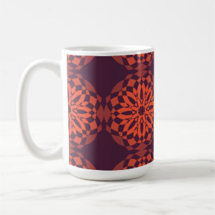 Orange lila coole, einzigartige, trendige Blume ab Kaffeetasse