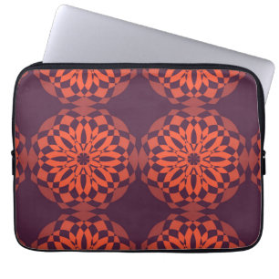 Orange lila coole, einzigartige, trendige Blume ab Laptopschutzhülle