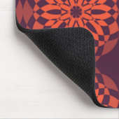 Orange lila coole, einzigartige, trendige Blume ab Mousepad (Ecke)