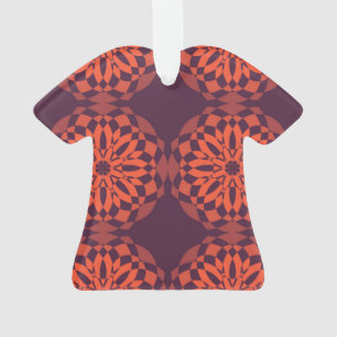 Orange lila coole, einzigartige, trendige Blume ab Ornament