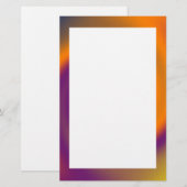 orange Lila des Strudels Briefpapier (Vorne/Hinten)