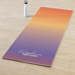 Orange-Lila Gradient Yoga Mat mit Individuelle Nam Yogamatte