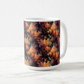 ORANGE LILA GREEN ROCOCCO FALL BLUME KAFFEETASSE (VorderseiteRechts)