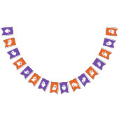 Orange Lila Happy Halloween Niedlich Ghost Wimpelkette (Alle)