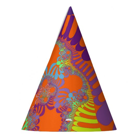 Orange Lila Mod Party Partyhütchen (Links)