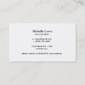 Orange Lila Overlap Visitenkarte (Rückseite)