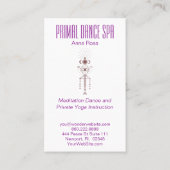 *~* orange lila Reiki Stammes- ursprünglicher Visitenkarte (Rückseite)