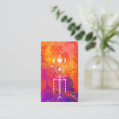 *~* orange lila Reiki Stammes- ursprünglicher Visitenkarte (Stehend Vorderseite)