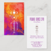 *~* orange lila Reiki Stammes- ursprünglicher Visitenkarte (Vorne/Hinten)