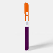 Orange, Lila Schlichte Farbblockgestaltung Case-Mate iPhone Hülle (Rückseite / Links)