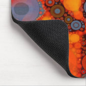 Orange Lila Südwest Saguaro Cactus Mosaic Mousepad (Ecke)