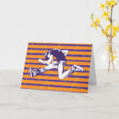 Orange Lila Superstar Card Karte (Gelbe Blume)