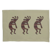 Orange Lila Tan Black Southwest Kokopelli Kissenbezug (Vorderseite-Links)