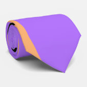 Orange lila Volltexteinheit mit Namensbuchstaben Krawatte (Gerollt)