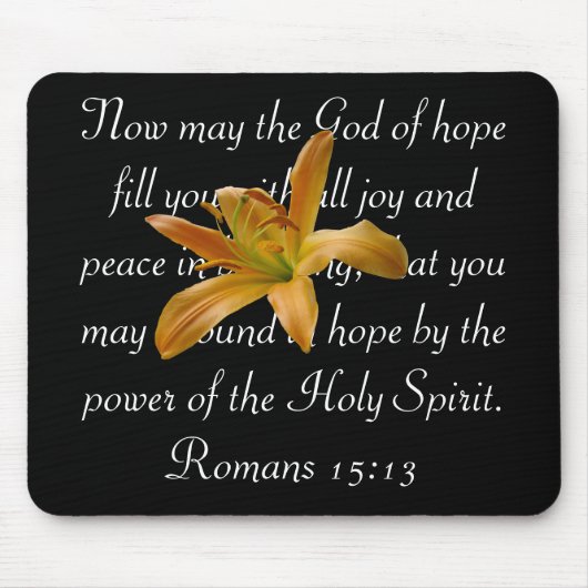 Orange Lilie Mousepad (Vorne)