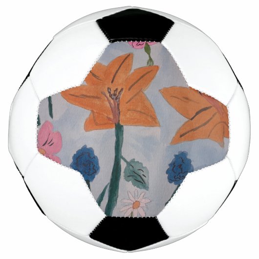 Orange Lilies Fußball (Vorderseite)