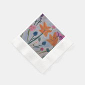 Orange Lilies Paper Napkin Serviette (Ecke)