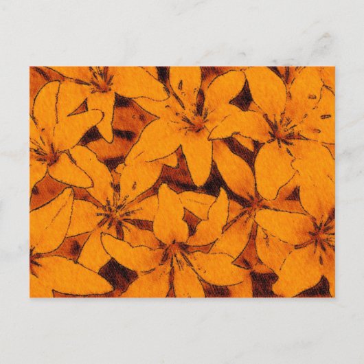 Orange Lilies Postcard Postkarte (Vorderseite)
